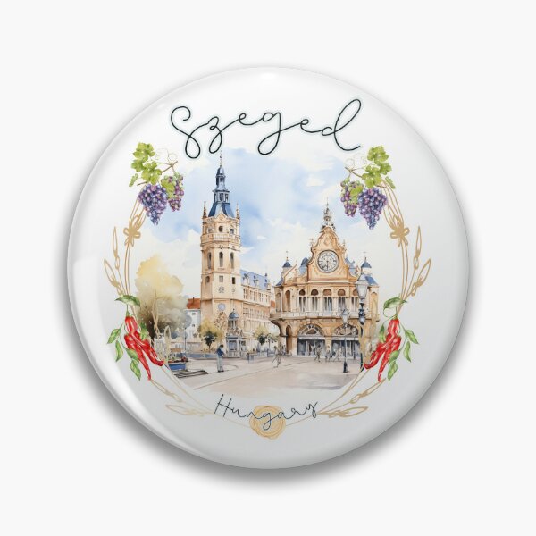 Item preview, szeged hungary watercolor art designed and sold by Anna Sacha.