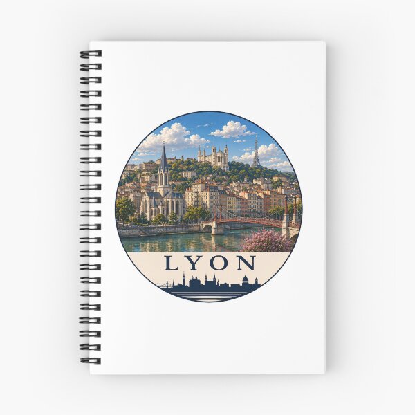 Item preview, Lyon Landmark Skyline Travel Sticker designed and sold by Beyond Destinations.