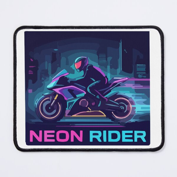 Item preview, Neon Rider - Cyberpunk Synthwave Motorcycle designed and sold by All Year Summer Co..