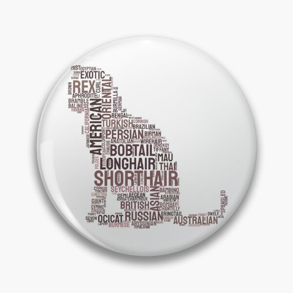 Item preview, Proud Cat Breeds Typography Silhouette Design designed and sold by AyfuDesigns.
