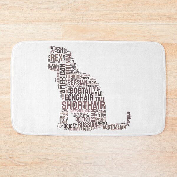 Item preview, Proud Cat Breeds Typography Silhouette Design designed and sold by AyfuDesigns.