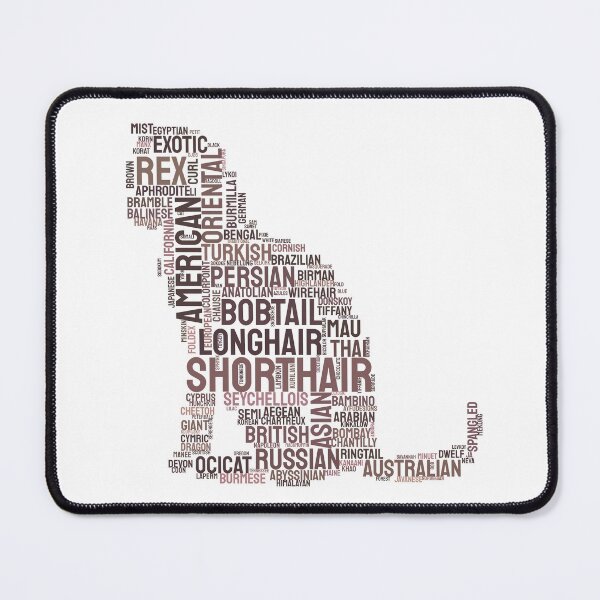 Item preview, Proud Cat Breeds Typography Silhouette Design designed and sold by AyfuDesigns.