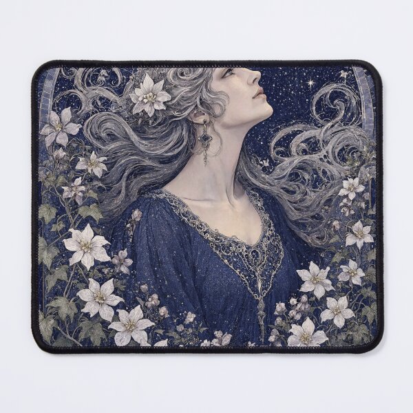 Item preview, Nautical Marine Portrait: Art Nouveau Ocean & Shells Poster designed and sold by jo-e-basta.
