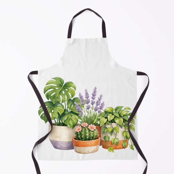 Item preview, Potted Houseplants Watercolor Plants Collection designed and sold by LaylaArtStudio.
