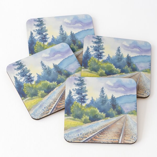 Item preview, Train Tracks at Clinton, Montana designed and sold by Pinkgnomie.