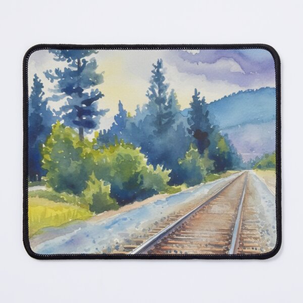 Item preview, Train Tracks at Clinton, Montana designed and sold by Pinkgnomie.