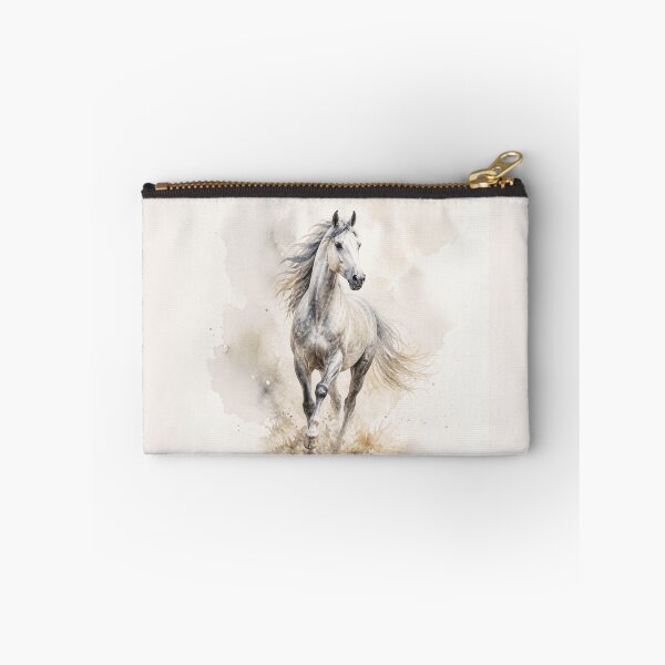 Item preview, Elegant Galloping Horses - Gray horse 2 designed and sold by Lucia Amaris Art.
