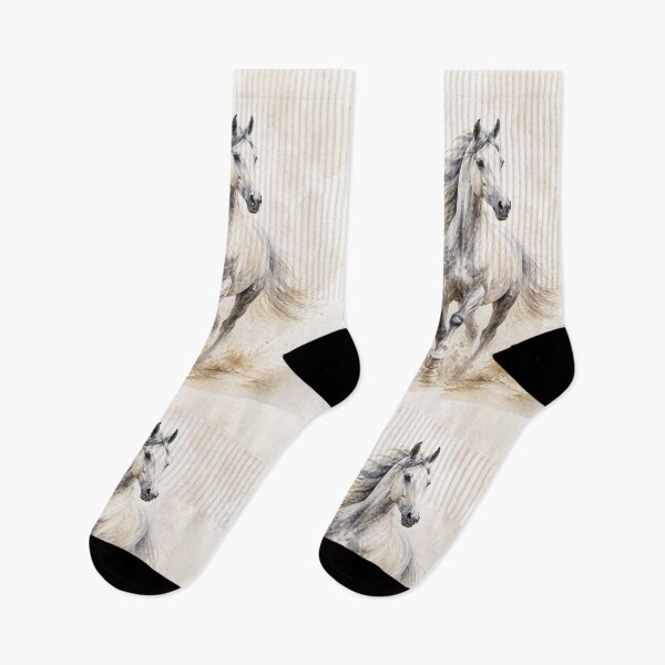 Item preview, Elegant Galloping Horses - Gray horse 2 designed and sold by Lucia Amaris Art.