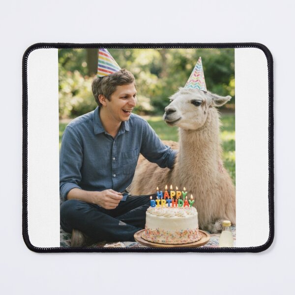 Item preview, Michael cera llama picnic llamas animal pet nature meme memes funny parody christmas birthday designed and sold by CheeseBlueprint.