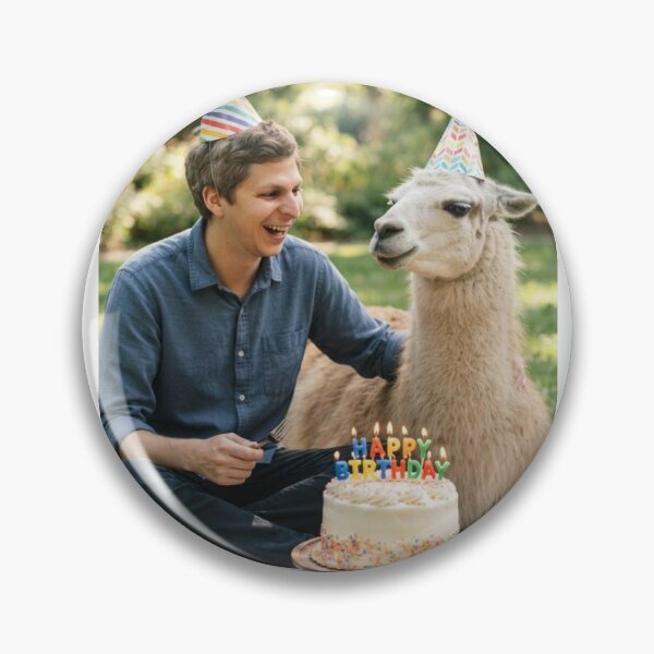 Item preview, Michael cera llama picnic llamas animal pet nature meme memes funny parody christmas birthday  designed and sold by CheeseBlueprint.