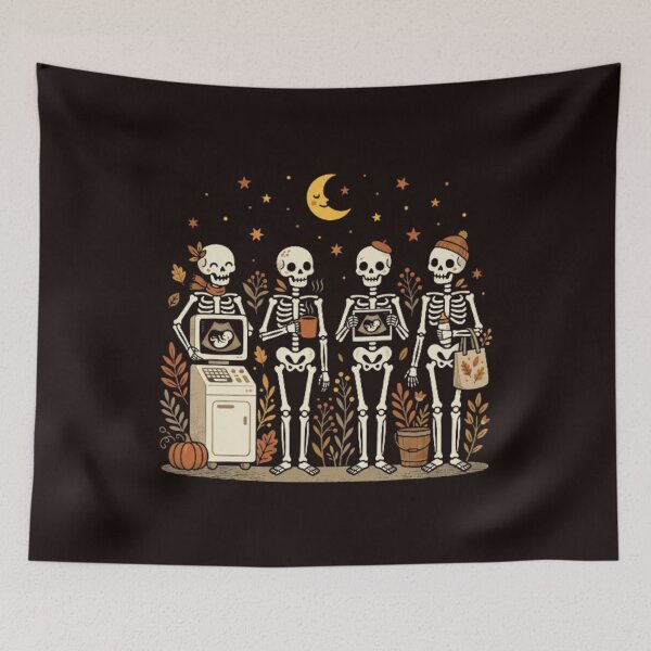 Item preview, Sonographer Skeleton Halloween Ultrasound Tech OBGYN Spooky designed and sold by w66aboo.