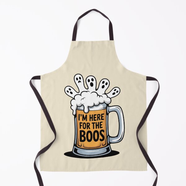 Item preview, I’m Here for the Boos – Funny Halloween Ghost Drinking Design designed and sold by Jollys-ArtShop.