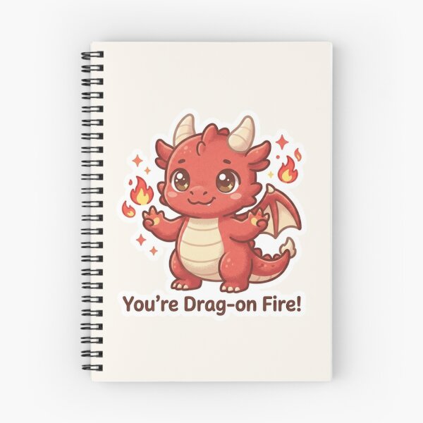 Item preview, Drag‑On Fire – Cute Kawaii Welsh Dragon designed and sold by Cerys-GS.