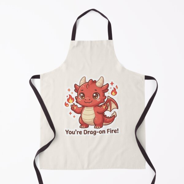 Item preview, Drag‑On Fire – Cute Kawaii Welsh Dragon designed and sold by Cerys-GS.