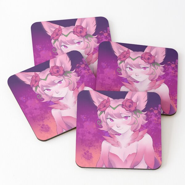 Item preview, Cute Kemonomimi Fantasy Fox Girl Rose Crown Character designed and sold by EmericHawthorn.