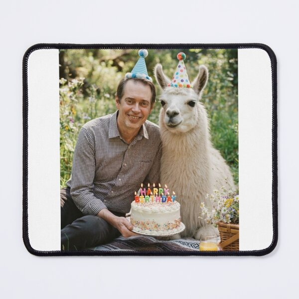 Item preview, Steve buscemi llama picnic llamas animal pet nature meme memes funny parody christmas birthday designed and sold by CheeseBlueprint.