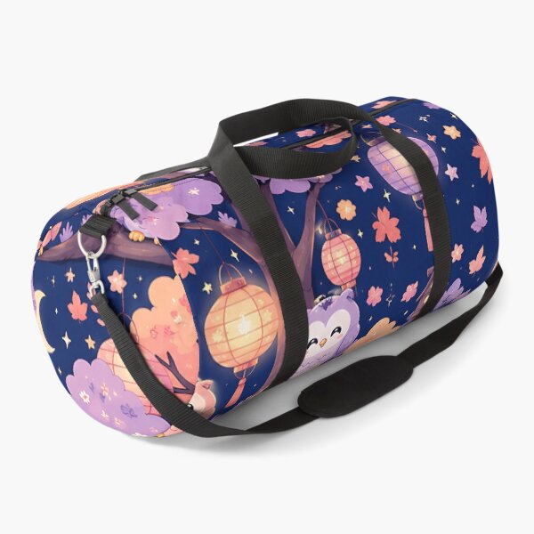 Item preview, Kawaii Pastel Autumn Night Owl Forest Pattern designed and sold by Thai Vibe Studio.