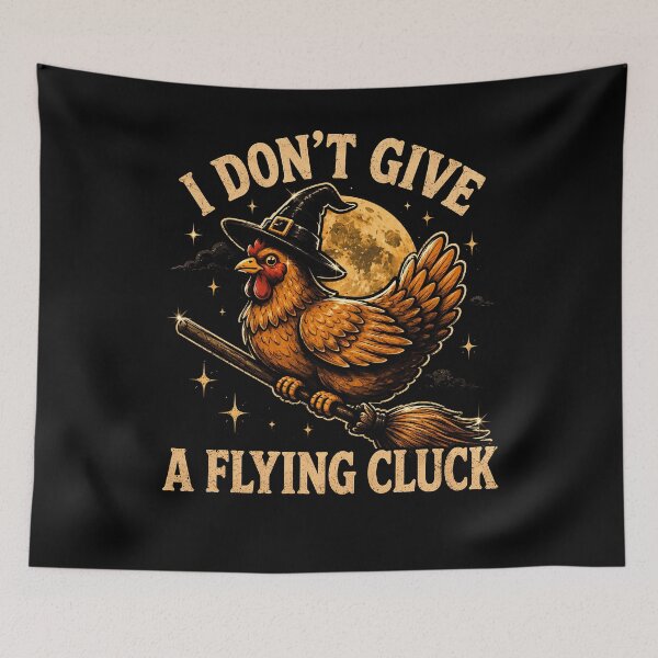 Item preview, Flying Chicken Witch with Moon Night Design Halloween designed and sold by rafaeltto.
