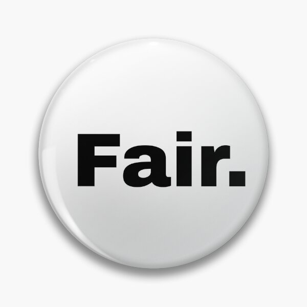 Item preview, Fair – Minimalist One Word Typography Design designed and sold by Inky Accessories.