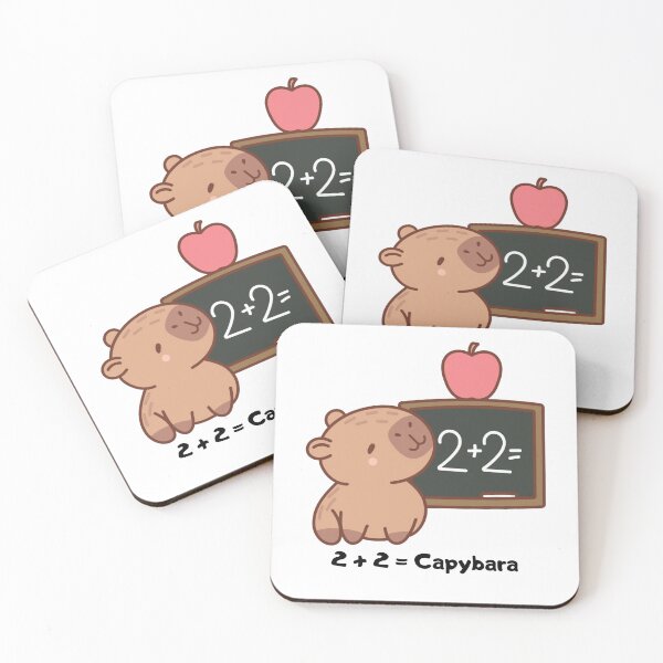 Item preview, Cute Capybara Math Teacher Meme sau 2+2=Capybara Funny Math designed and sold by Alexacarmen.