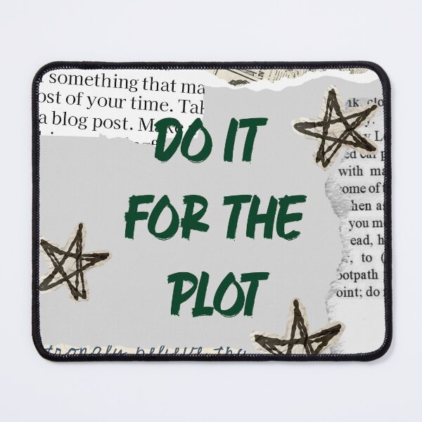 Item preview, Do It for the Plot | Motivational Quote Collage | Vintage Aesthetic Typography designed and sold by NOUURRRR.