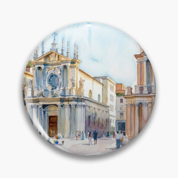 Artikelvorschau, Piazza San Carlo Turin Aquarell entworfen und verkauft von caracatita75.
