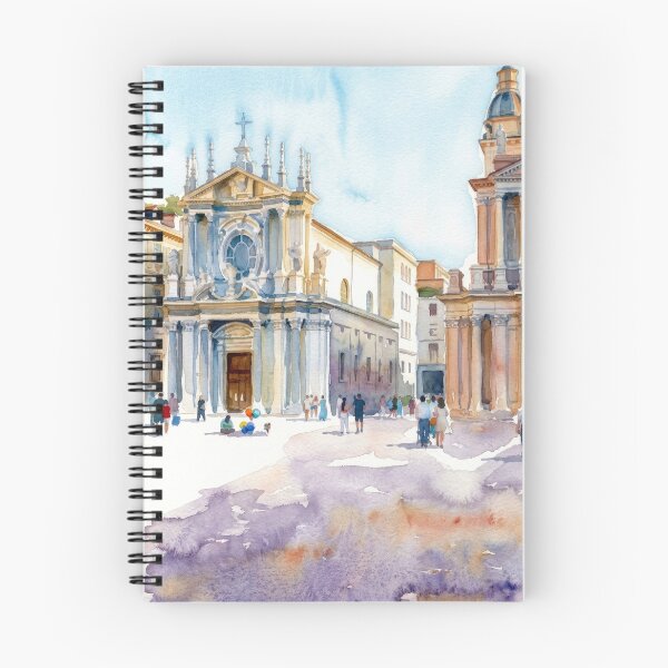 Item preview, Piazza San Carlo Turin Watercolor designed and sold by caracatita75.