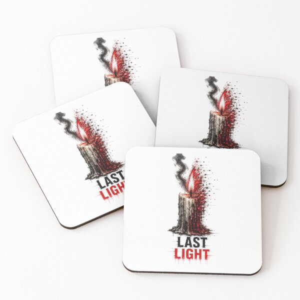 Item preview, LAST LIGHT – Glitch Candle Horror Dark Design designed and sold by UnglaublichGut.