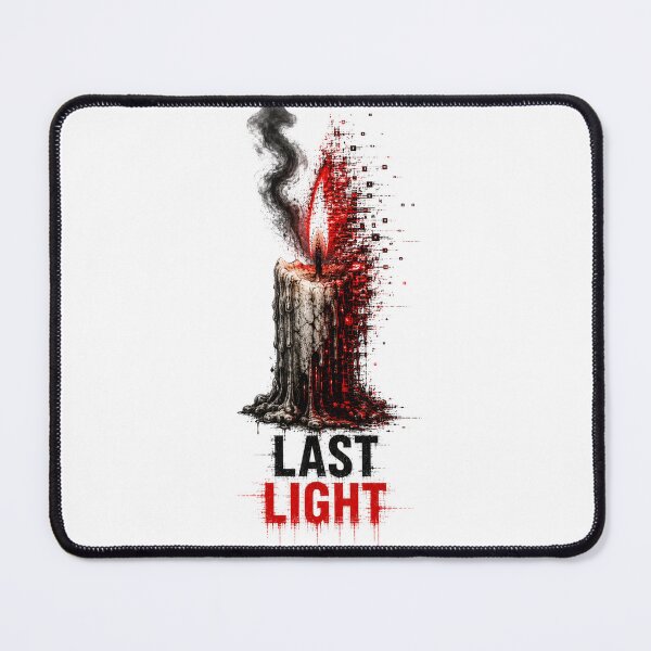 Item preview, LAST LIGHT – Glitch Candle Horror Dark Design designed and sold by UnglaublichGut.