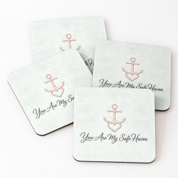 Item preview, You Are My Safe Haven Minimalist Anchor Heart Art designed and sold by Aliplus+.