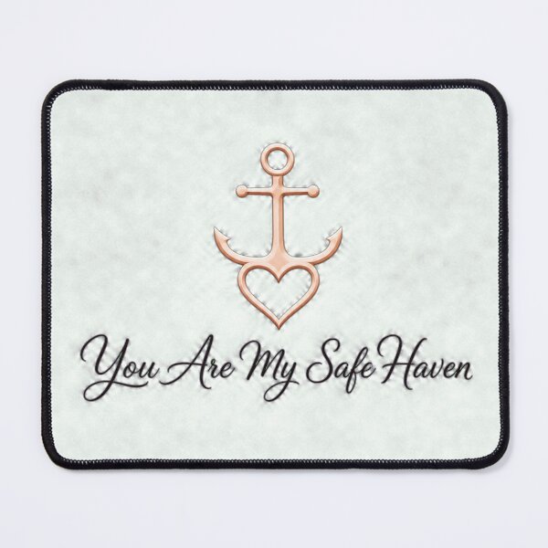 Item preview, You Are My Safe Haven Minimalist Anchor Heart Art designed and sold by Aliplus+.