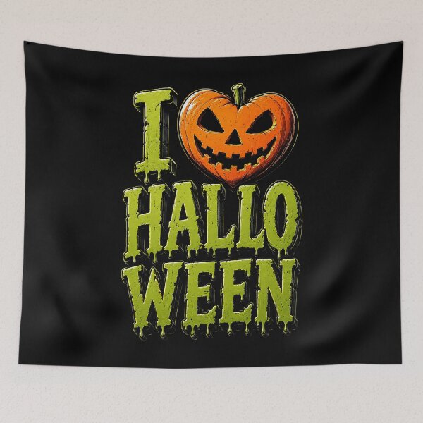 Item preview, I love Halloween pumpkin design designed and sold by rafaeltto.