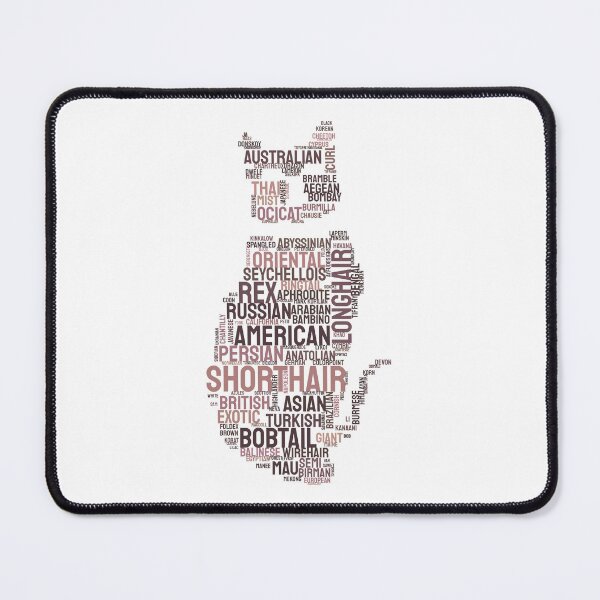 Item preview, Magneto Cat Breeds Typography Silhouette Design designed and sold by AyfuDesigns.
