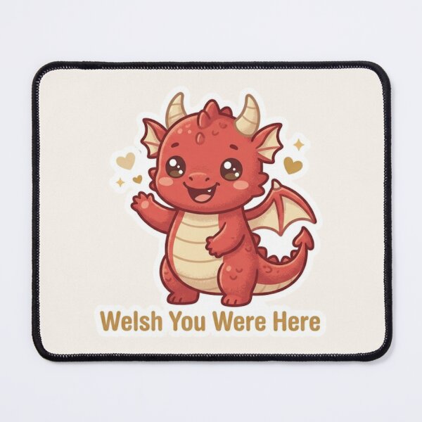 Item preview, Welsh You Were Here – Cute Cymru Travel Pun designed and sold by Cerys-GS.