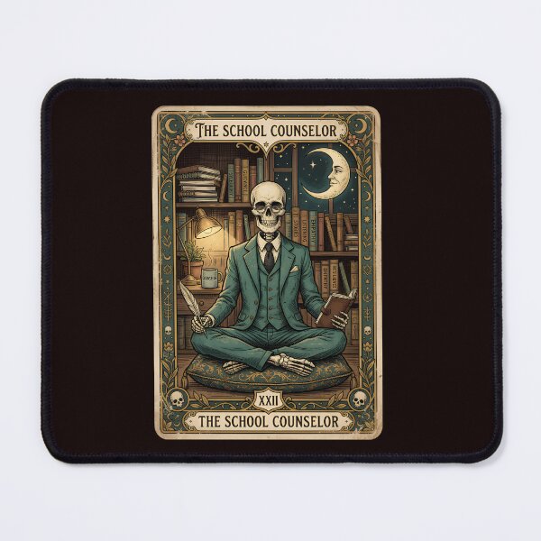 Item preview, School Counselor Tarot card Skeleton Counseling Halloween designed and sold by w66aboo.