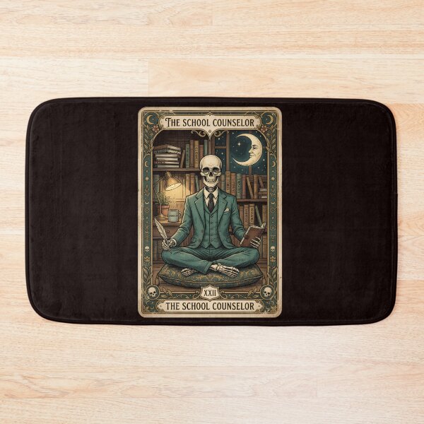 Item preview, School Counselor Tarot card Skeleton Counseling Halloween designed and sold by w66aboo.
