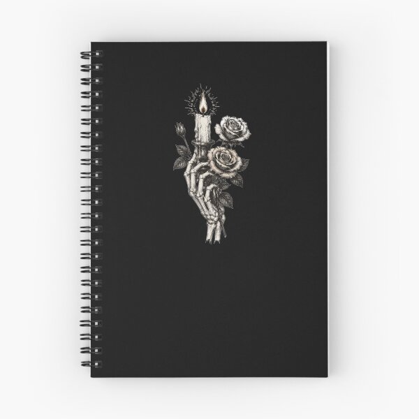 Item preview, Skeleton Hand Candle Roses Gothic Dark Academia designed and sold by Yellowriversss.