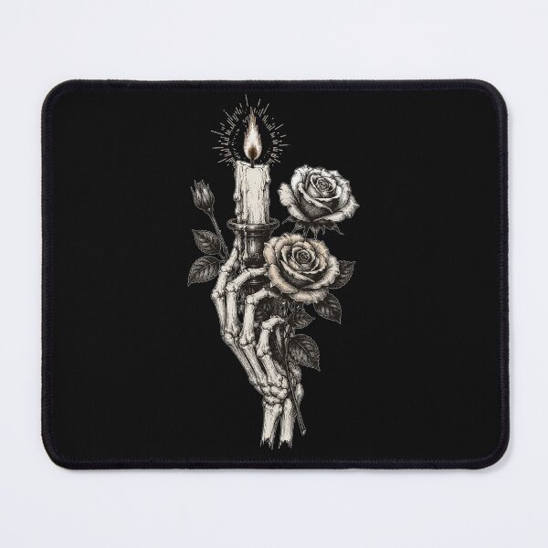 Item preview, Skeleton Hand Candle Roses Gothic Dark Academia designed and sold by Yellowriversss.
