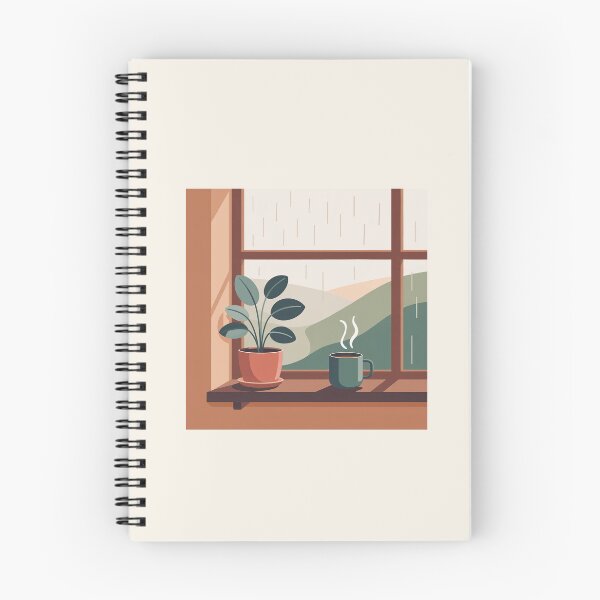 Item preview, Cozy Rainy Window Plant Mug Art  designed and sold by TrendMorphic.