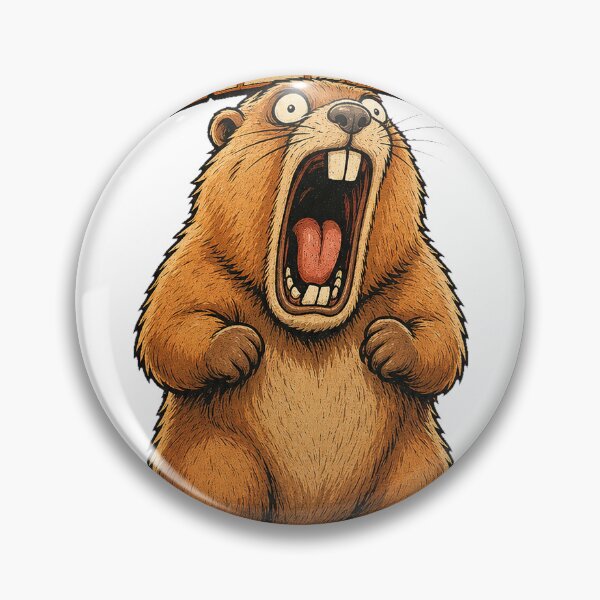 Item preview, Professional Screamer Marmot Funny Retro T-Shirt Design designed and sold by KIDEnia.