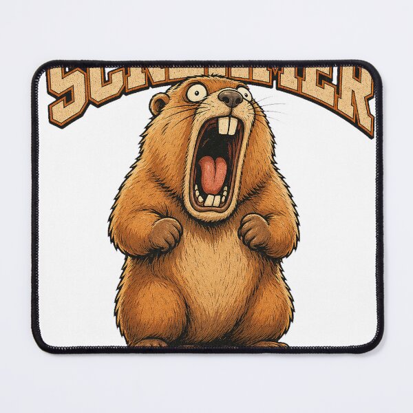 Item preview, Professional Screamer Marmot Funny Retro T-Shirt Design designed and sold by KIDEnia.