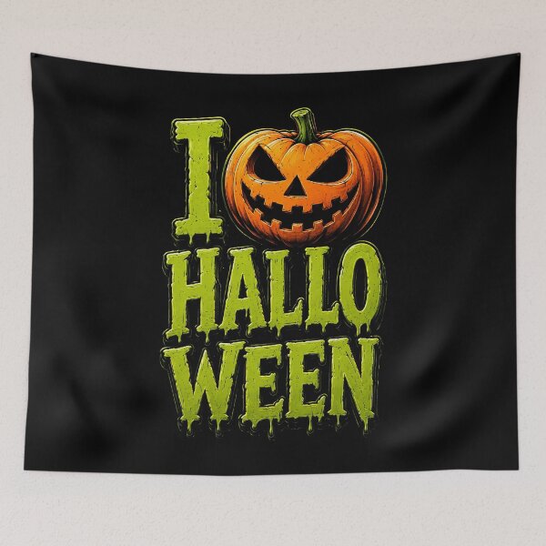 Item preview, I Love Halloween Pumpkin Design designed and sold by rafaeltto.