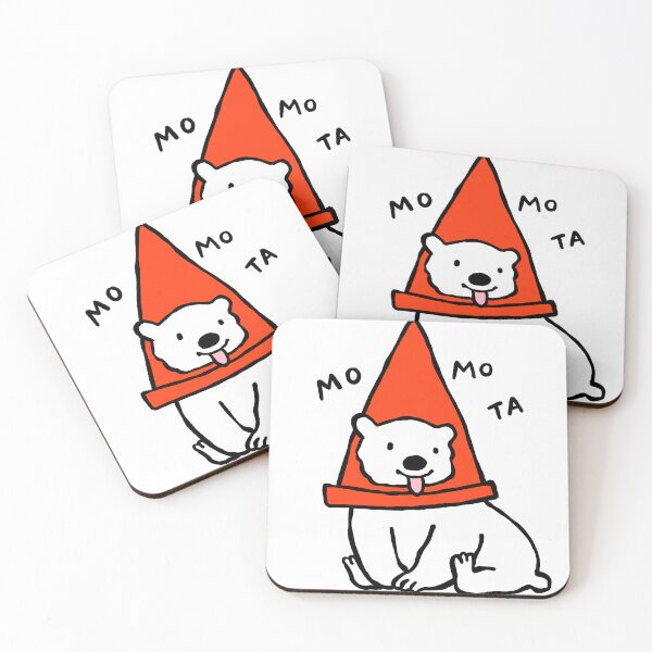 Item preview, Momota polar bear cup with road cone  designed and sold by Inna Ruda.