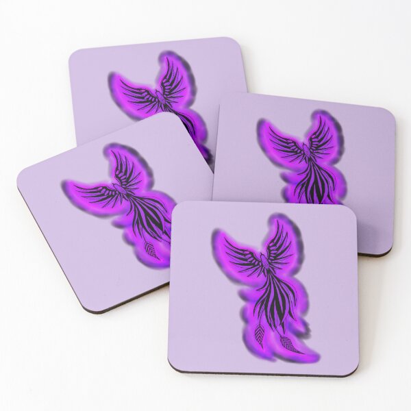 Item preview, Purple Flame Phoenix - Mystical Arcane Firebird Art designed and sold by URSM.
