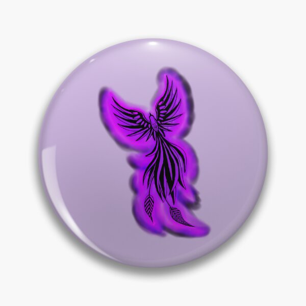 Item preview, Purple Flame Phoenix - Mystical Arcane Firebird Art designed and sold by URSM.