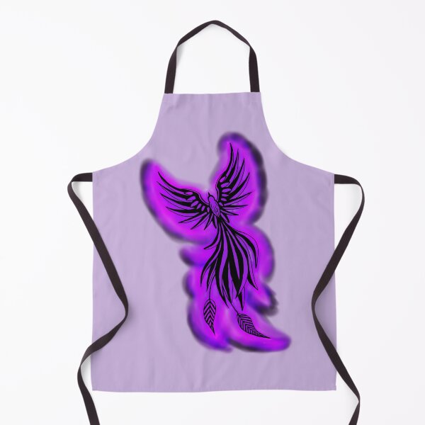 Item preview, Purple Flame Phoenix - Mystical Arcane Firebird Art designed and sold by URSM.