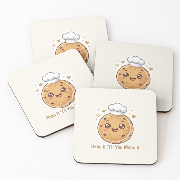 Item preview, Bake It Till You Make It – Welsh Cake Kawaii Pun designed and sold by Cerys-GS.