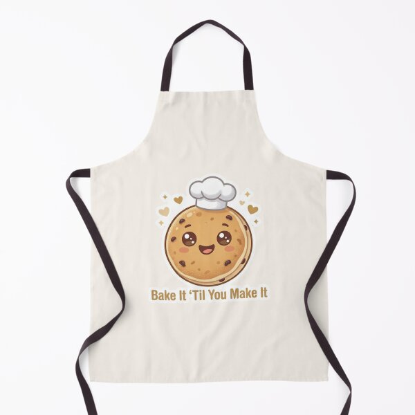 Item preview, Bake It Till You Make It – Welsh Cake Kawaii Pun designed and sold by Cerys-GS.