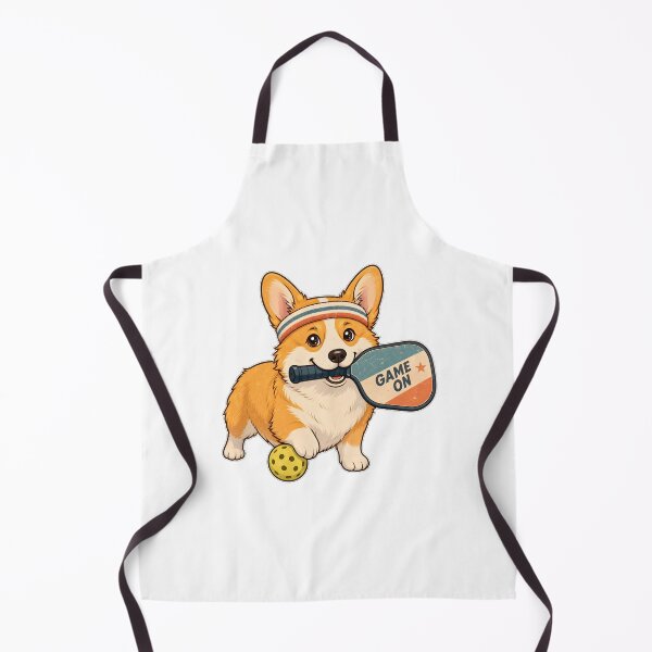 Item preview, Cute Corgi Playing Pickleball Sport Illustration designed and sold by Kaikab007.