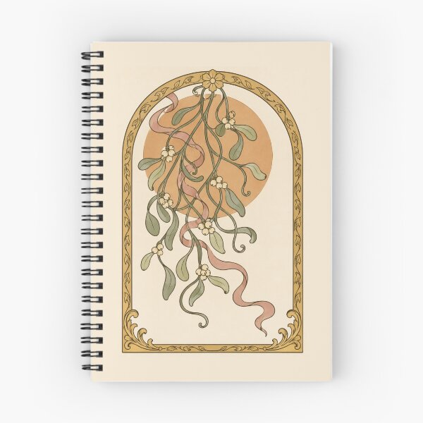 Item preview, Art Nouveau Mistletoe — Vintage Botanical Christmas Art designed and sold by Planthem.